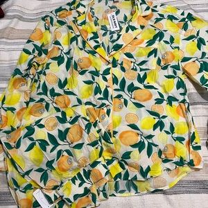 Old navy lemon & orange pajama set